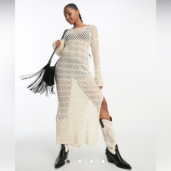 ASOS Miss Selfridge Crochet Dress - Picture 1 of 9